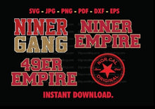 Load image into Gallery viewer, Niner Gang SVG Logo